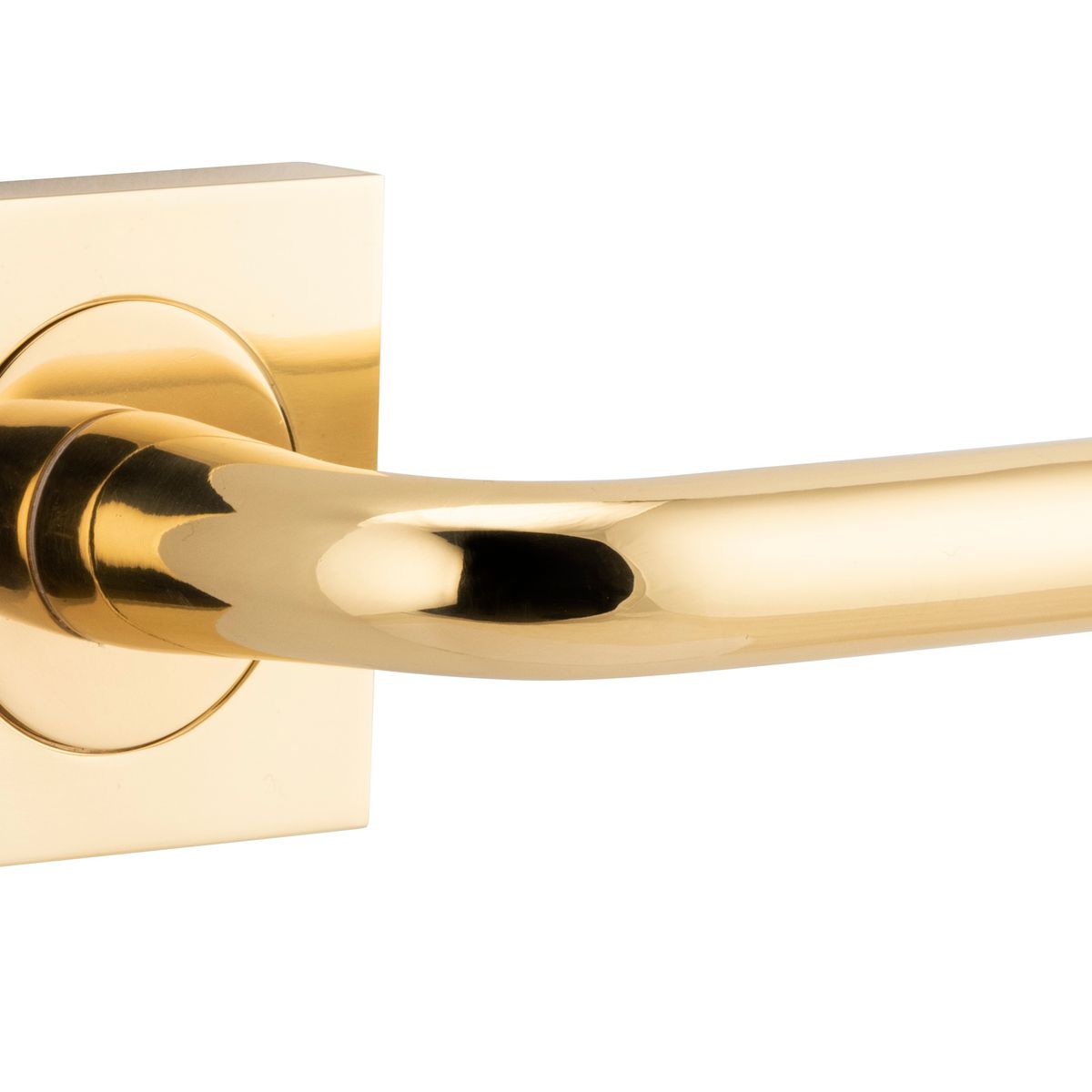 20360 - Oslo Lever - Square Rose - Polished Brass - Passage