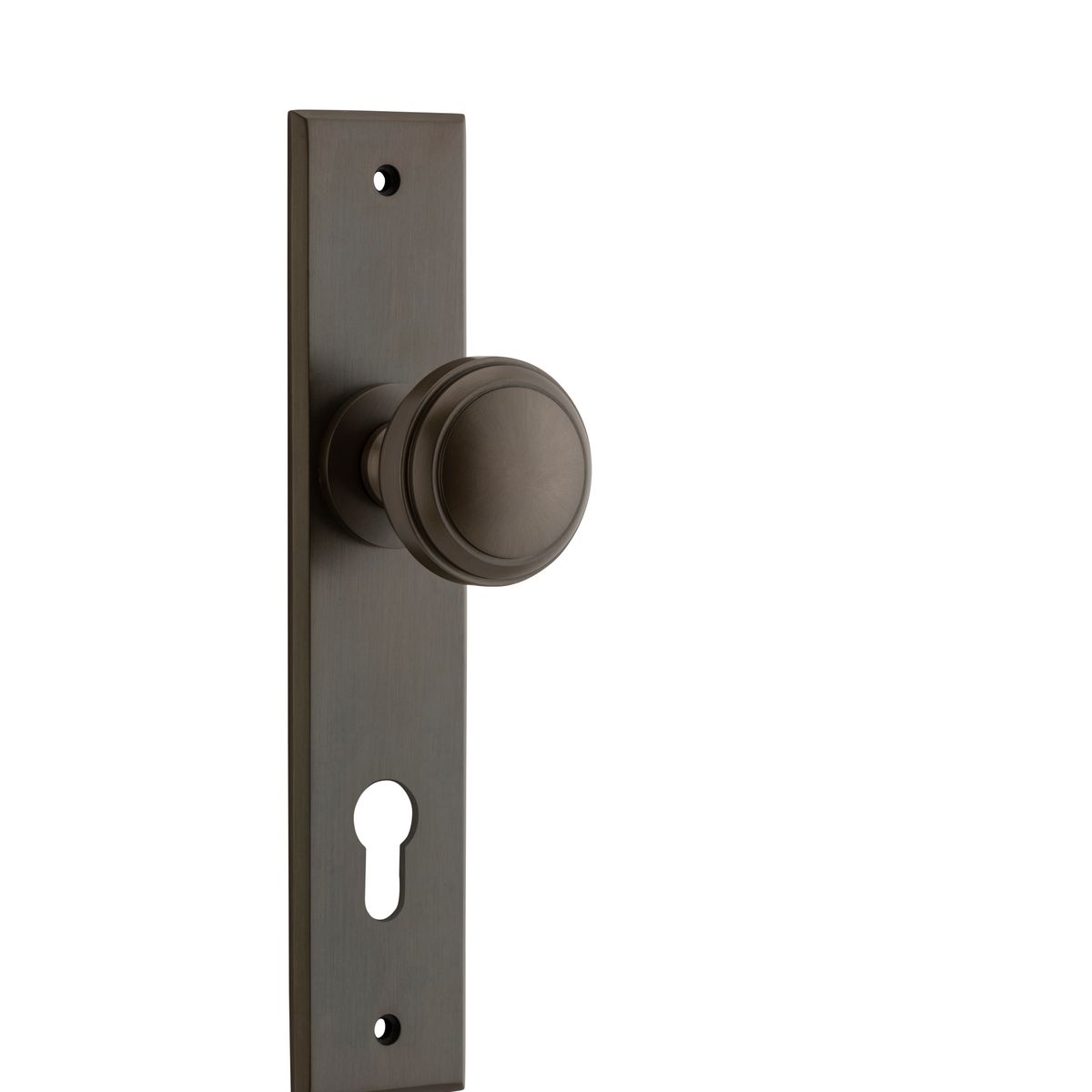 15331E85 - Paddington Knob - Chamfered Backplate - Signature Brass - Entrance