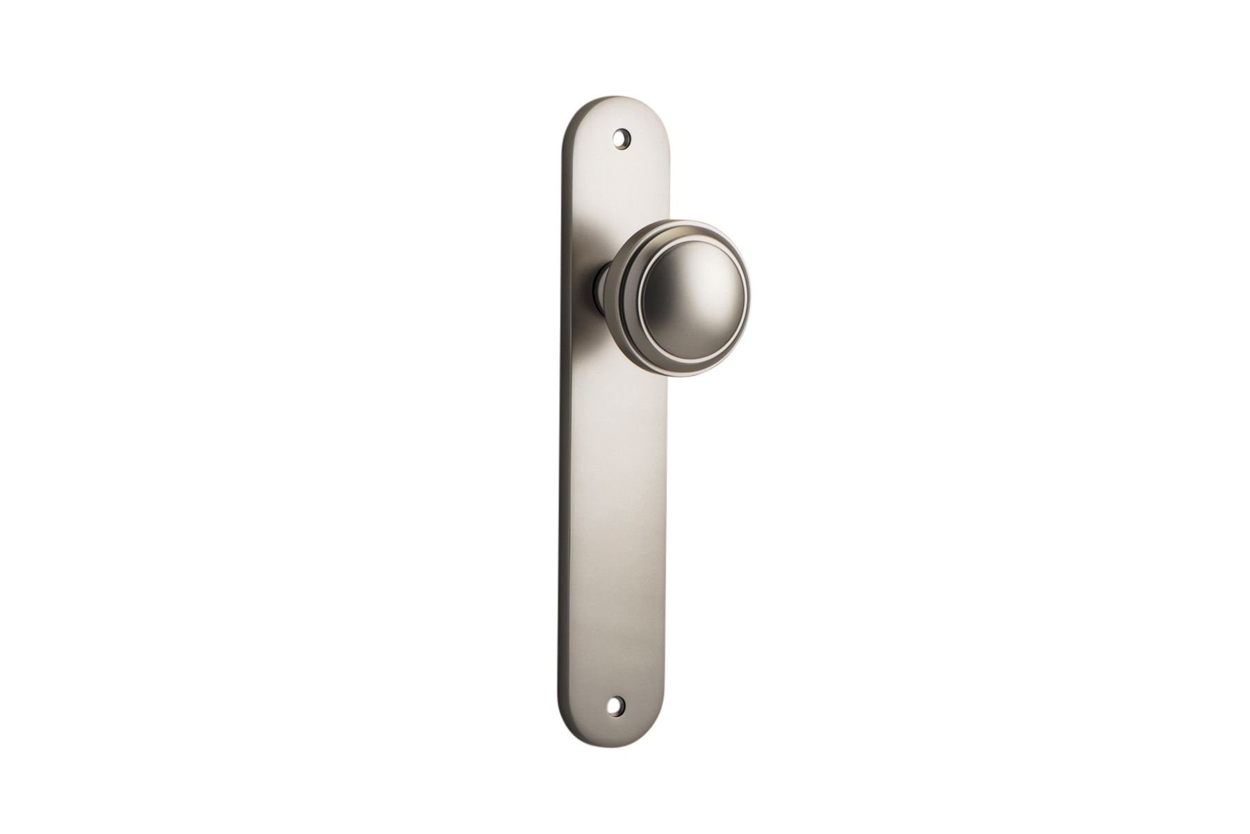 14832 - Paddington Knob - Oval Backplate - Satin Nickel - Passage