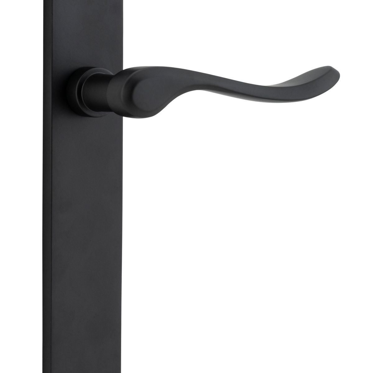 12920 - Stirling Lever - Rectangular Backplate - Matt Black - Passage