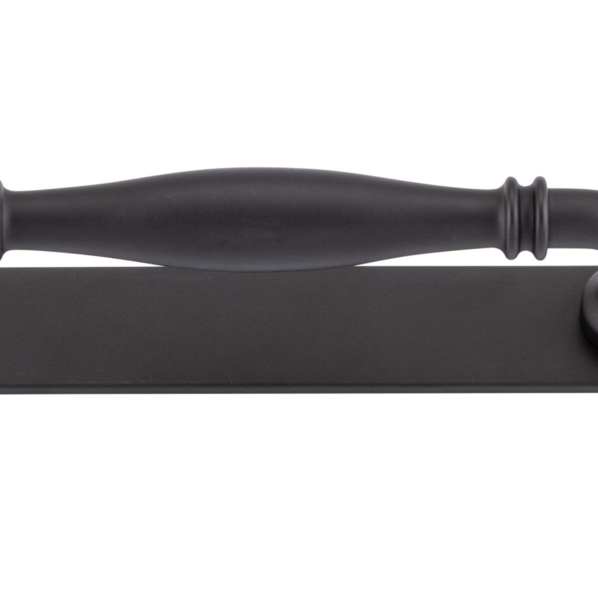 21063B - Sarlat Cabinet Pull with Backplate - CTC128mm - Matt Black