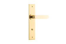 10284 - Bronte Lever - Chamfered Backplate - Polished Brass - Passage