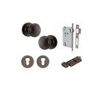 0211KENTR60KT - Paddington Knob - Round Rose Entrance Kit with Separate High Security Lock - Signature Brass - Entrance