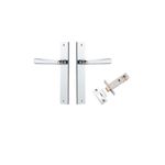 11872KPASS60 - Copenhagen Lever - Rectangular Backplate Passage Kit - Polished Chrome - Passage