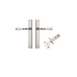 14206KPASS60 - Verona Lever - Rectangular Backplate Passage Kit - Polished Nickel - Passage