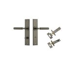 16896KPRIV60 - Brunswick Lever - Chamfered Backplate Privacy Kit - Graphite PVD - Privacy