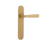 15376P85 - Copenhagen Lever - Oval Backplate - Brushed Brass - Privacy