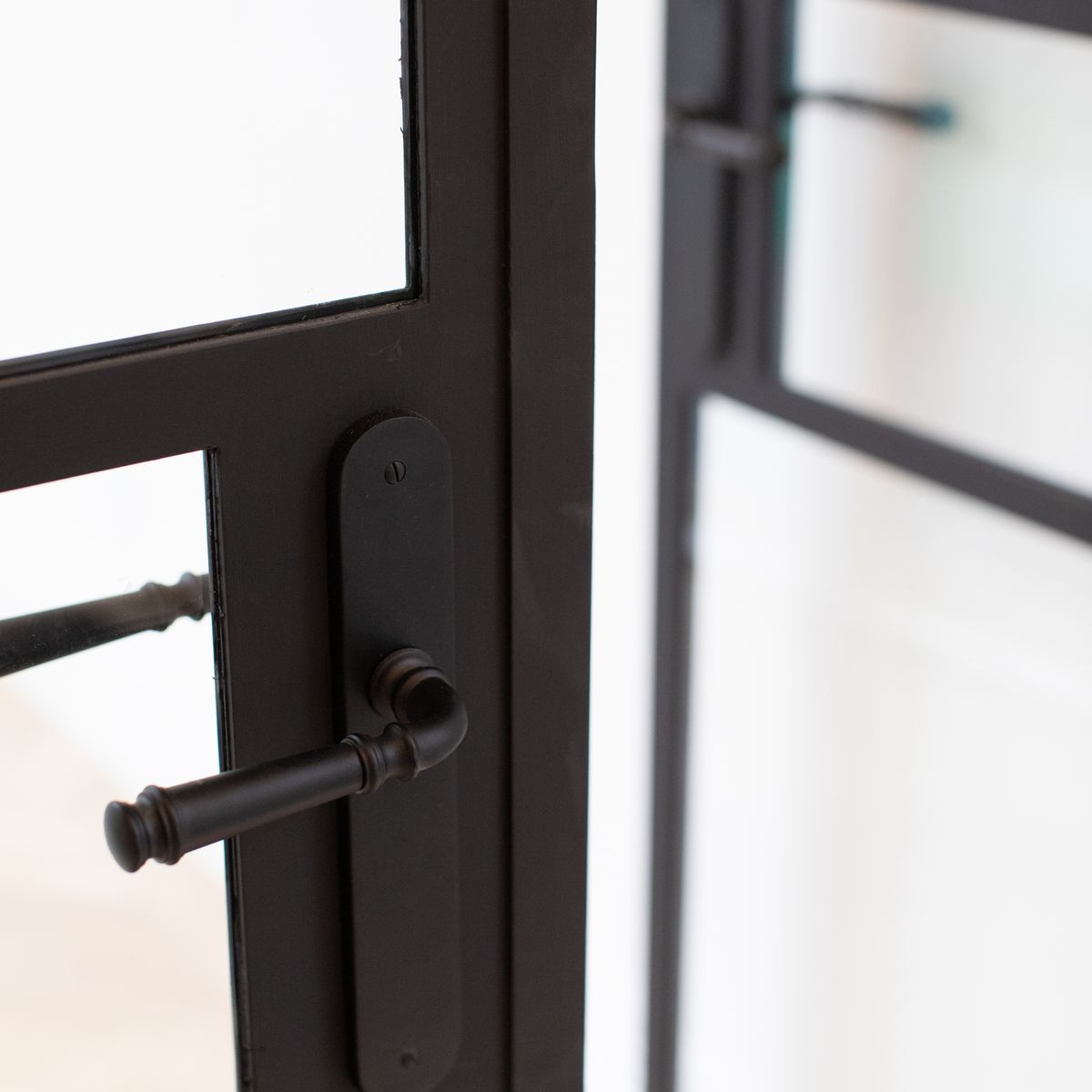 12730 - Verona Lever - Oval Backplate - Matt Black - Passage