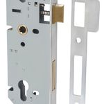 6058 - 85mm Euro Mortice Locks - 45mm Backset - Brushed Chrome