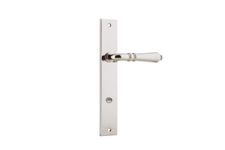 14200P85 - Sarlat Lever - Rectangular Backplate - Polished Nickel - Privacy