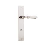 14200P85 - Sarlat Lever - Rectangular Backplate - Polished Nickel - Privacy