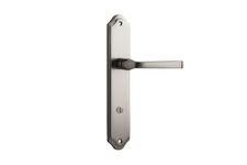 14720P85 - Annecy Lever - Shouldered Backplate - Satin Nickel - Privacy