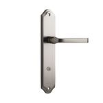 14720P85 - Annecy Lever - Shouldered Backplate - Satin Nickel - Privacy