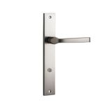 14708P85 - Annecy Lever - Rectangular Backplate - Satin Nickel - Privacy