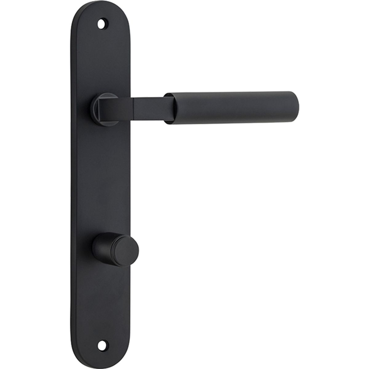 12766P85 - Berlin Lever - Oval Backplate - Matt Black - Privacy