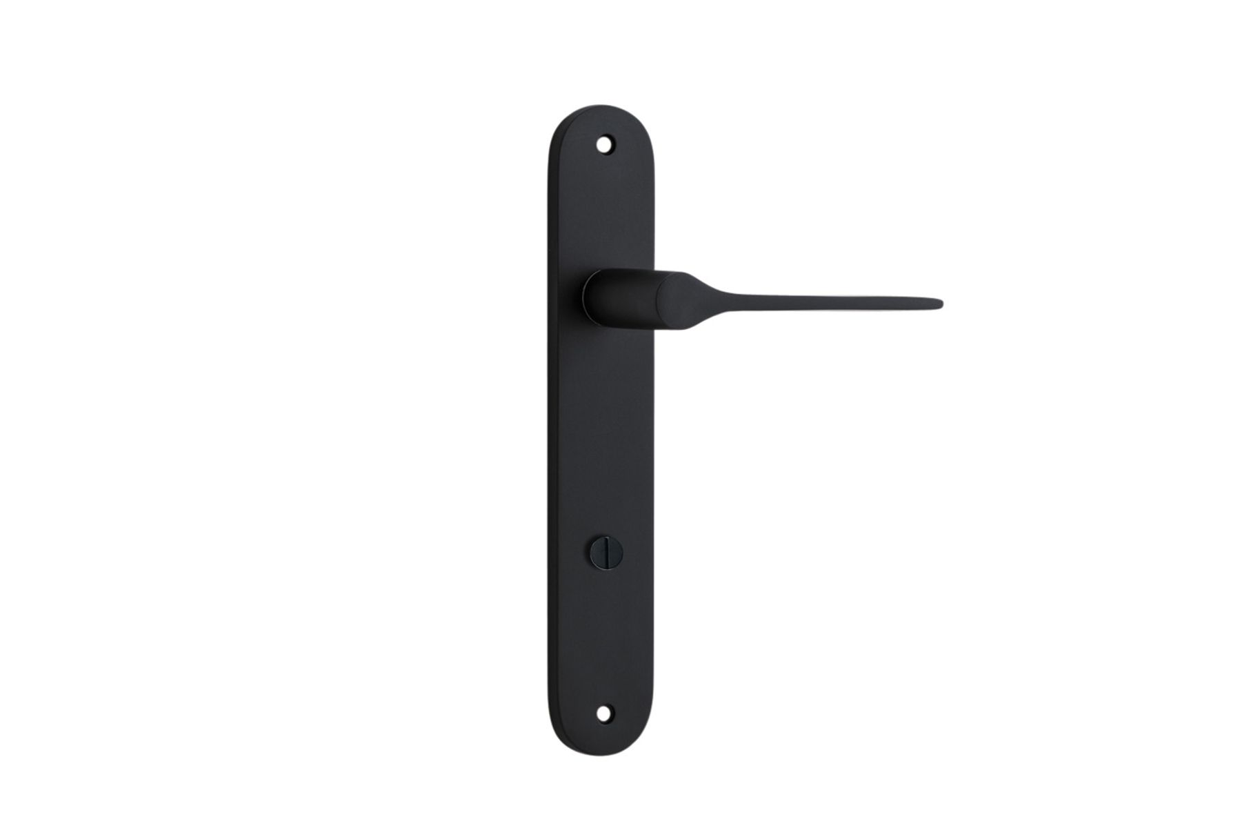 12770P85 - Como Lever - Oval Backplate - Matt Black - Privacy