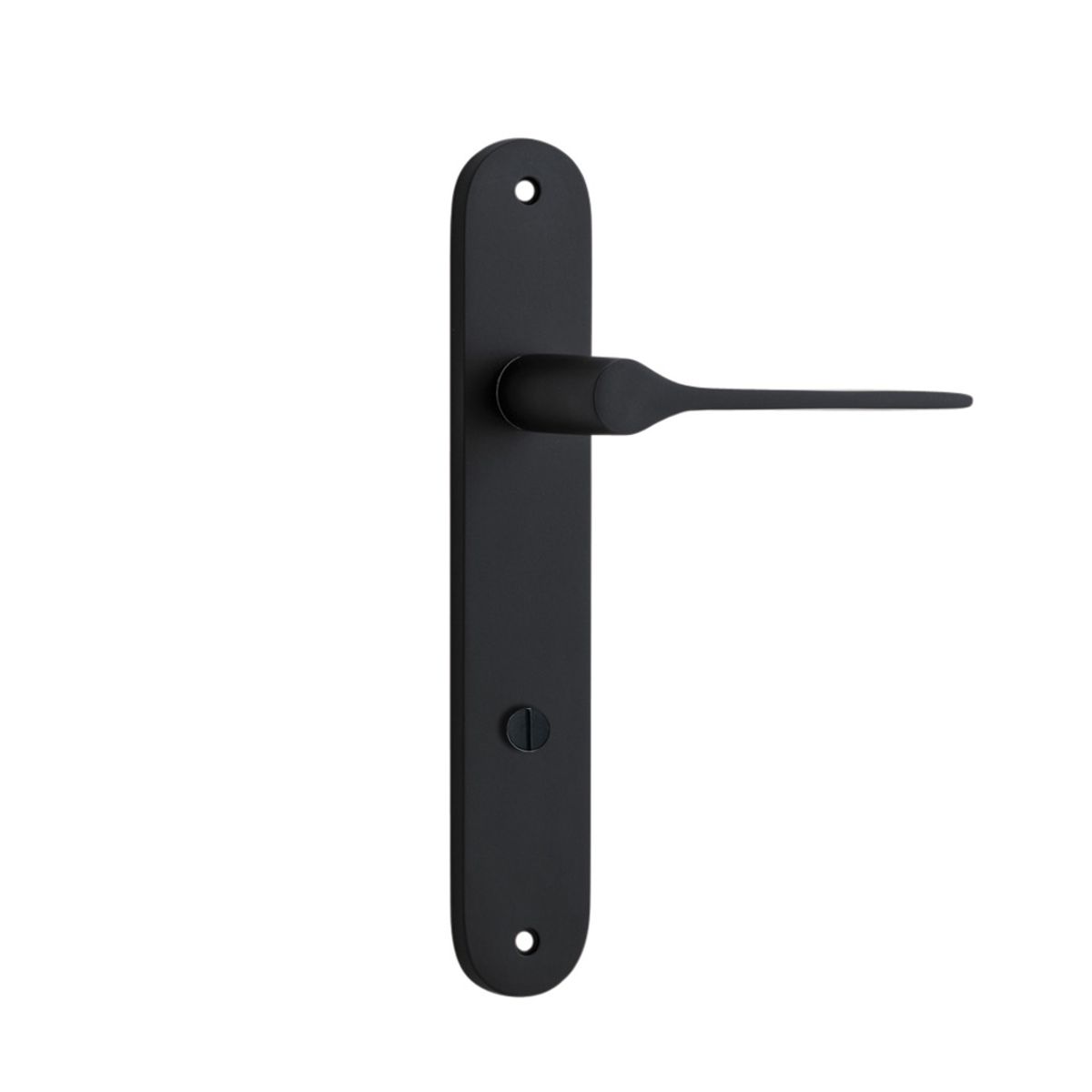12770P85 - Como Lever - Oval Backplate - Matt Black - Privacy