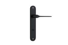 12770P85 - Como Lever - Oval Backplate - Matt Black - Privacy