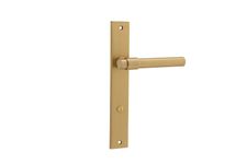 15396P85 - Helsinki Lever - Rectangular Backplate - Brushed Brass - Privacy