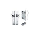 11838KENTR60KK - Paddington Knob - Stepped Backplate Entrance Kit with High Security Lock - Polished Chrome - Entrance