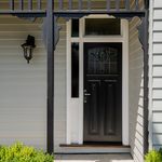 11712E85 - Sarlat Lever - Shouldered Backplate - Polished Chrome - Entrance