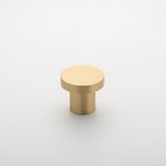 0512 - Osaka Cupboard Knob P28xD32mm - Brushed Brass