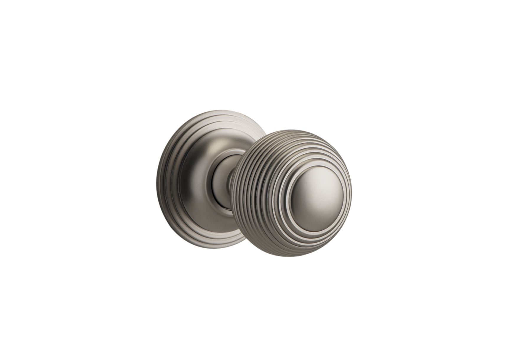 0229 - Guildford Knob - Round Rose - Satin Nickel - Passage
