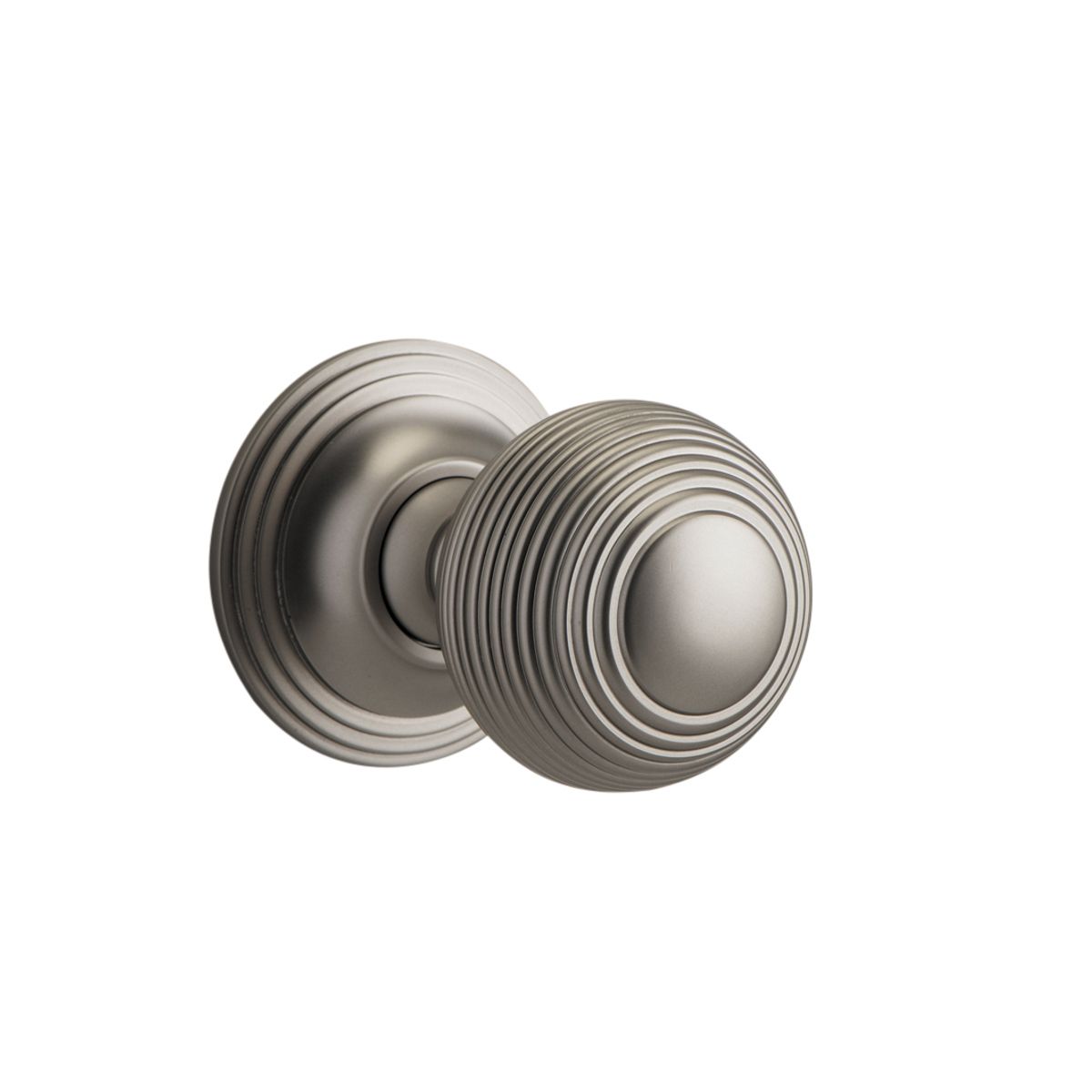 0229 - Guildford Knob - Round Rose - Satin Nickel - Passage
