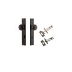 10822KPRIV60 - Cambridge Knob - Rectangular Backplate Privacy Kit with Privacy Turn - Signature Brass - Privacy