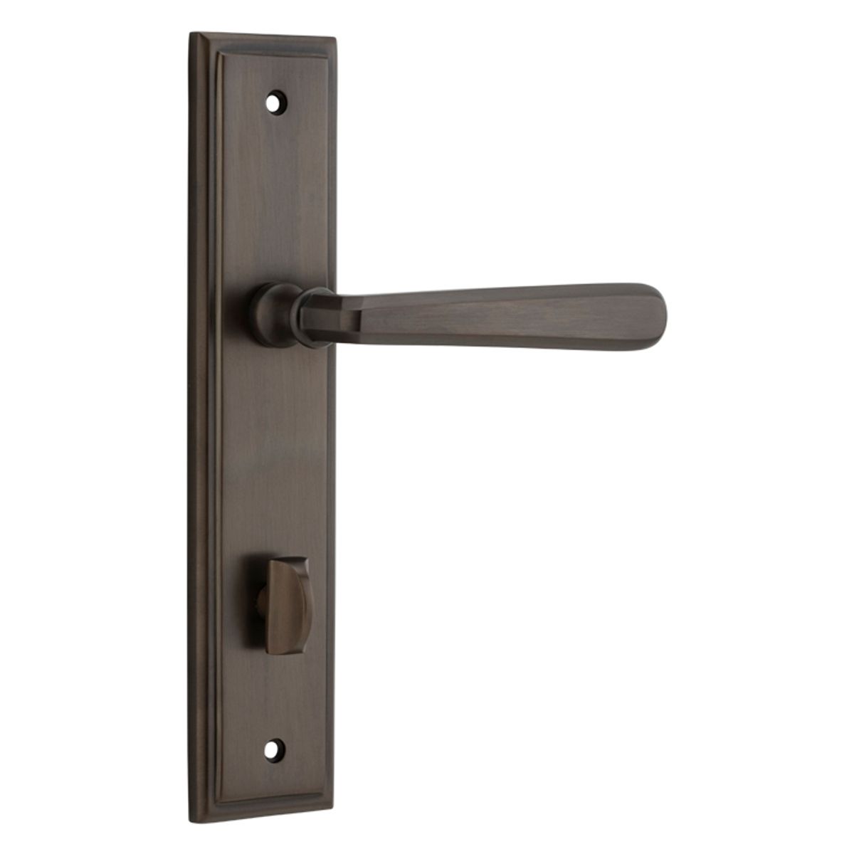 10878P85 - Copenhagen Lever - Stepped Backplate - Signature Brass - Privacy