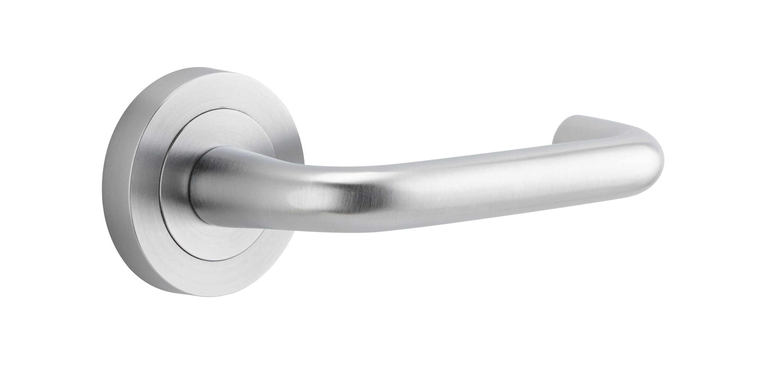 20355 - Oslo Lever - Round Rose - Brushed Chrome - Passage