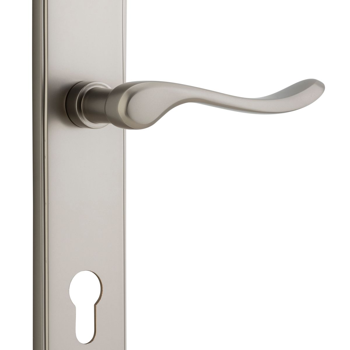 14922E85 - Stirling Lever - Shouldered Backplate - Satin Nickel - Entrance