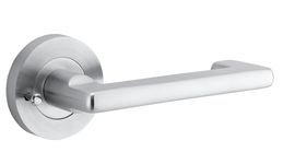 20785KIBPRIV60 - Baltimore Return Lever - Round Rose (Inbuilt Privacy) - Brushed Chrome - Privacy