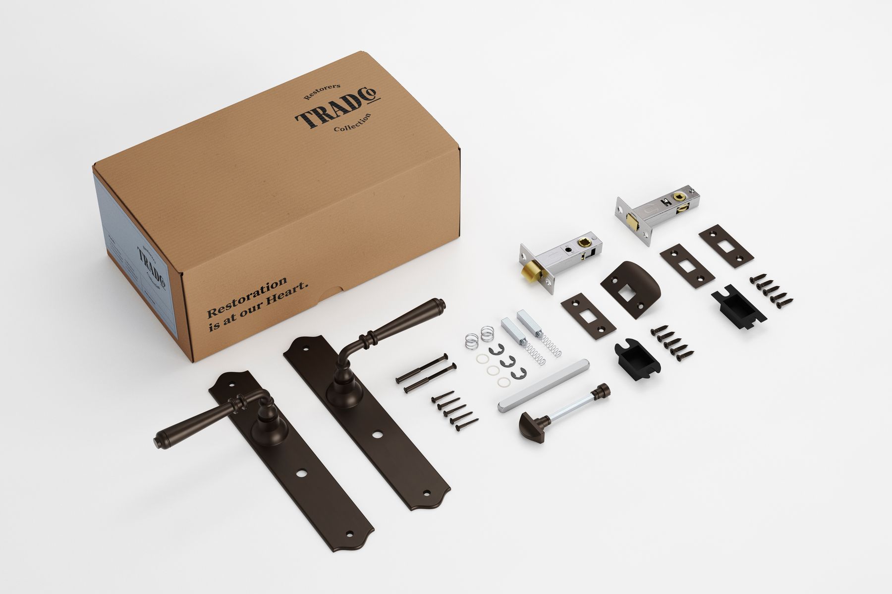 Reims Lever - Long Backplate Privacy Set