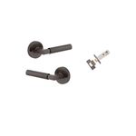 0341KIBPRIV60 - Berlin Lever - Round Rose Privacy Kit (Inbuilt Privacy) - Signature Brass - Privacy