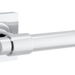 21204KIBPRIV60 - Helsinki Lever - Square Rose (Inbuilt Privacy) - Polished Chrome - Privacy