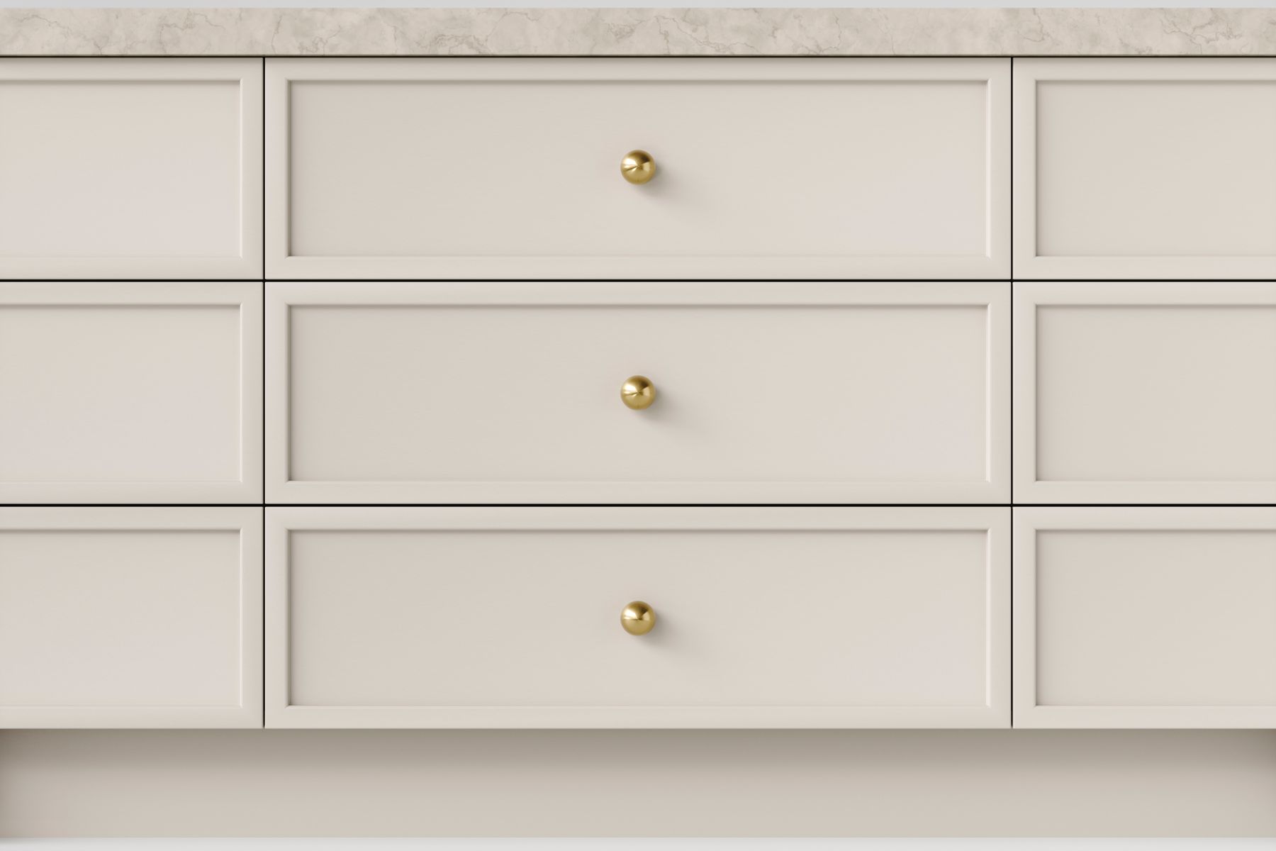 24090 - Puerto Cupboard Knob P35xD38mm - Brushed Gold PVD