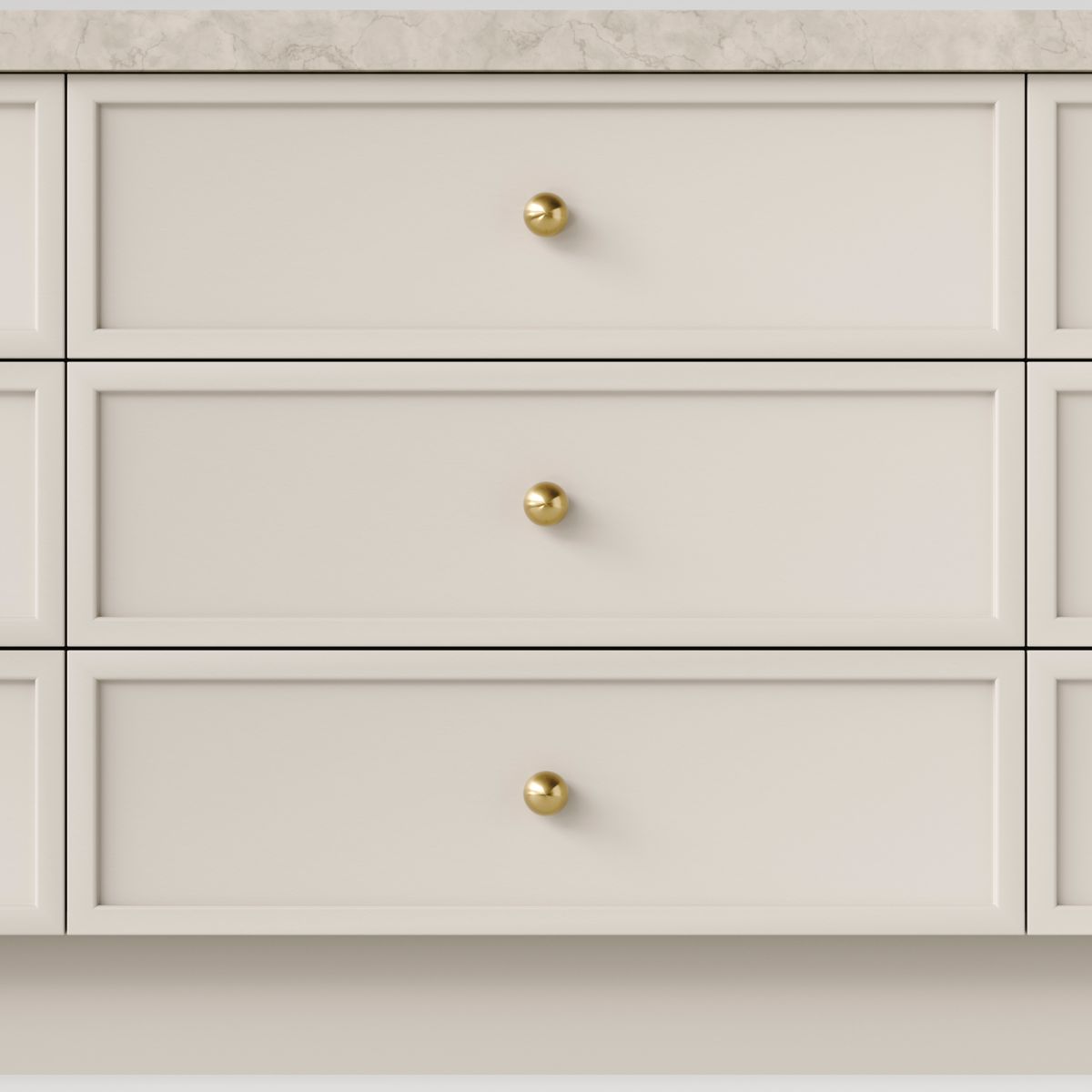 24090 - Puerto Cupboard Knob P35xD38mm - Brushed Gold PVD