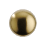 24080 - Puerto Cupboard Knob P30xD32mm - Brushed Gold PVD