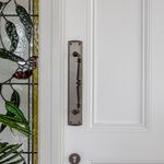9341 - Sarlat Pull Handle on Backplate - Signature Brass