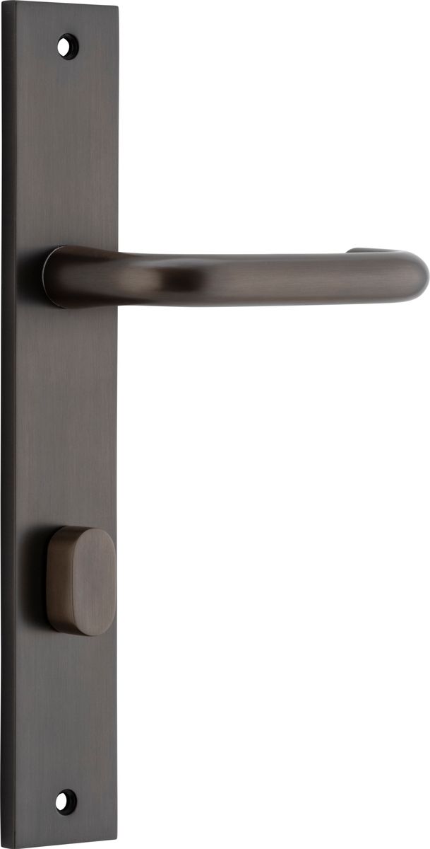 10844P85 - Oslo Lever - Rectangular Backplate - Signature Brass - Privacy