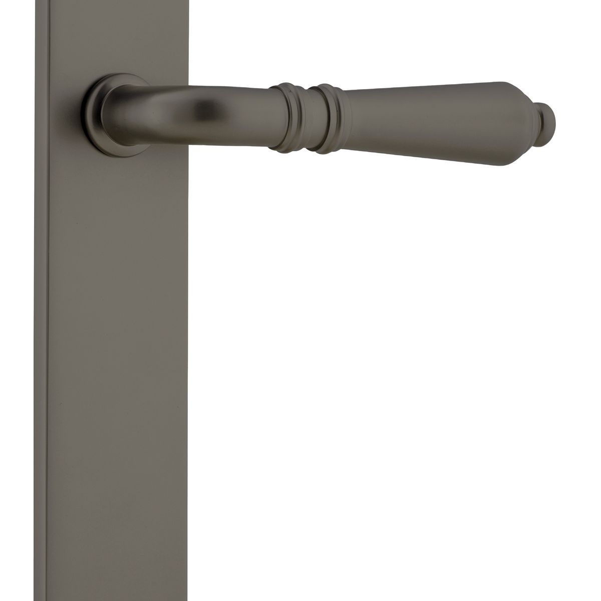 16824 - Sarlat Lever - Oval Backplate - Graphite PVD - Passage