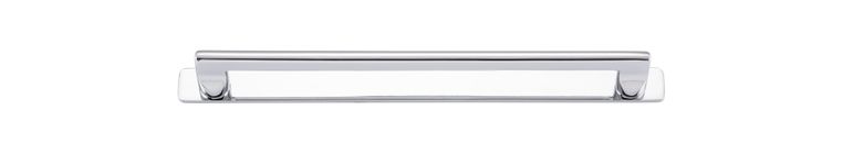 20904B - Baltimore Cabinet Pull with Backplate - CTC256mm - Polished Chrome