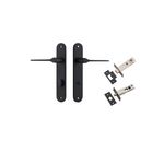 12770KPRIV60 - Como Lever - Oval Backplate Privacy Kit - Matt Black - Privacy