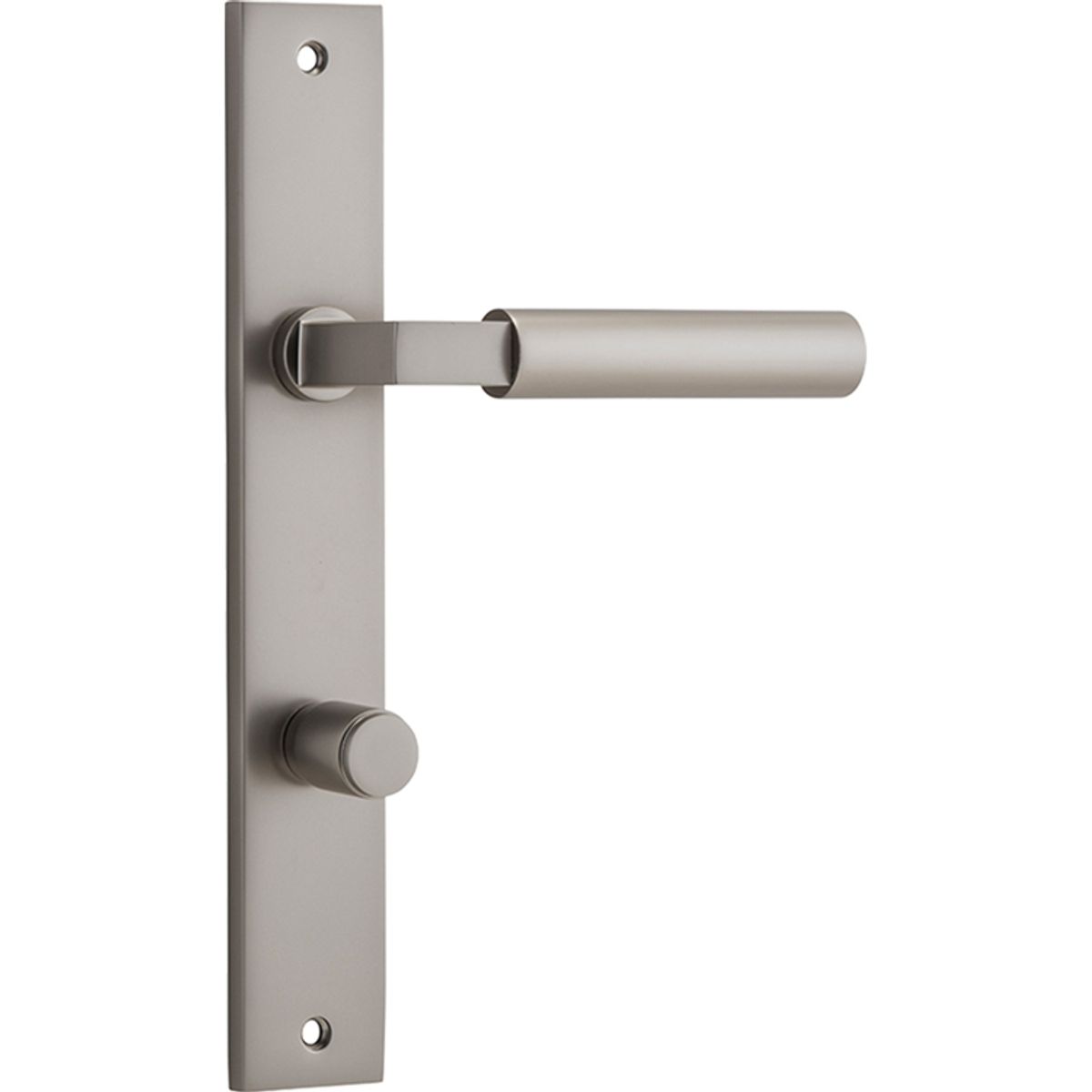 14750P85 - Berlin Lever - Rectangular Backplate - Satin Nickel - Privacy