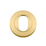 17120 - Oval Escutcheon - Round - Brushed Gold PVD