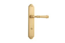 13218P85 - Verona Lever - Shouldered Backplate - Brushed Brass - Privacy