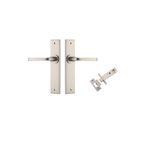 14788KPASS60 - Annecy Lever - Chamfered Backplate Passage Kit - Satin Nickel - Passage