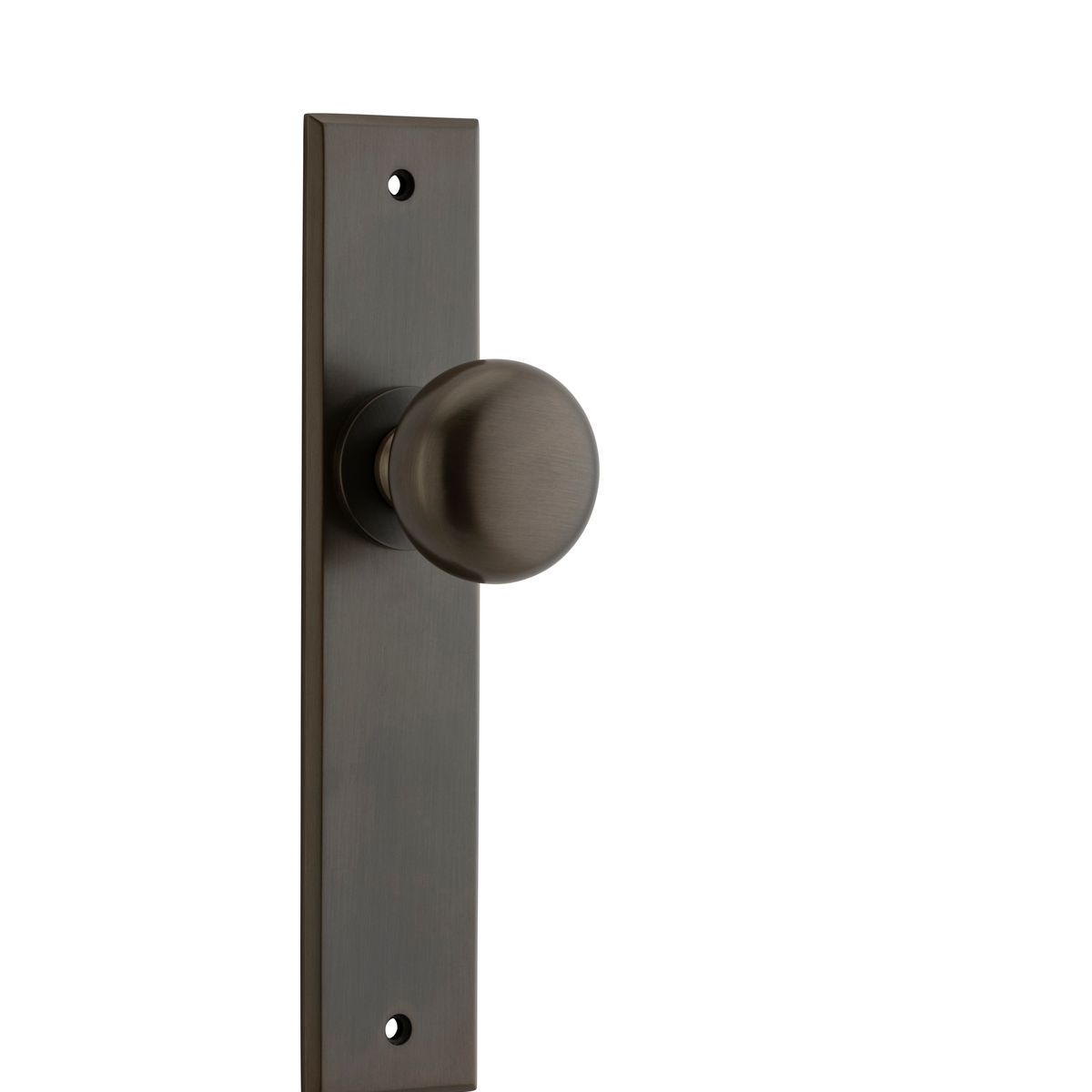 10946 - Cambridge Knob - Chamfered Backplate - Signature Brass - Passage
