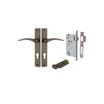 10704KENTR60KT - Oxford Lever - Rectangular Backplate Entrance Kit with High Security Lock - Signature Brass - Entrance